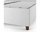 Lit Coffre Alpha Gris clair - 160x200 cm