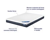 Matelas mousse à mémoire de forme Memoryech 140x190 cm 