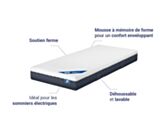 Matelas mousse à mémoire de forme Memoryech 120x190 cm 
