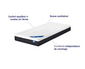 Matelas Ressorts ensachés Mistral 90x200 cm 
