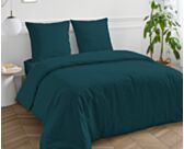 Taie d'oreiller Coton Pétrole - 63x63 cm