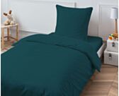 Taie d'oreiller Coton Pétrole - 63x63 cm