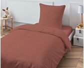 Taie d'oreiller Coton Terracotta - 63x63 cm