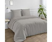 Housse de couette Percale Gris Clair - 220x240 cm
