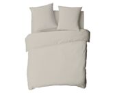 Drap-housse Satin Beige Bonnet 35 - 180x200 cm