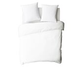 Drap-housse Satin Blanc Bonnet 35 - 140x200 cm