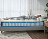 matelas Aurore 70x200 cm ressorts ensachés confort équilibré 