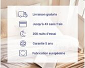 Matelas Ressorts ensachés Mistral 70x190 cm 
