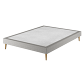 Sommier Tapissier Cirse Deco Ashgrey - 140x200 cm