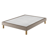 Sommier Tapissier Cirse Deco Taupe - 140x200 cm