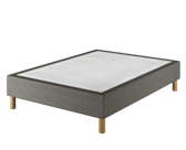 Sommier Tapissier Cronos Gris - 140x200 cm