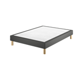 Sommier Tapissier Calla Deco Noir - 140x190 cm