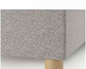 Sommier Tapissier Calla Deco Ashgrey - 140x200 cm