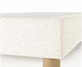 Sommier Tapissier Cirse Deco Boucle Blanc - 90x190 cm