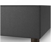 Sommier Tapissier Cronos Noir - 90x200 cm