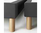 Sommier Tapissier Calla Deco Noir - 140x190 cm