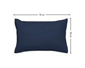 Taie d'oreiller satin Marine - 50x70 cm