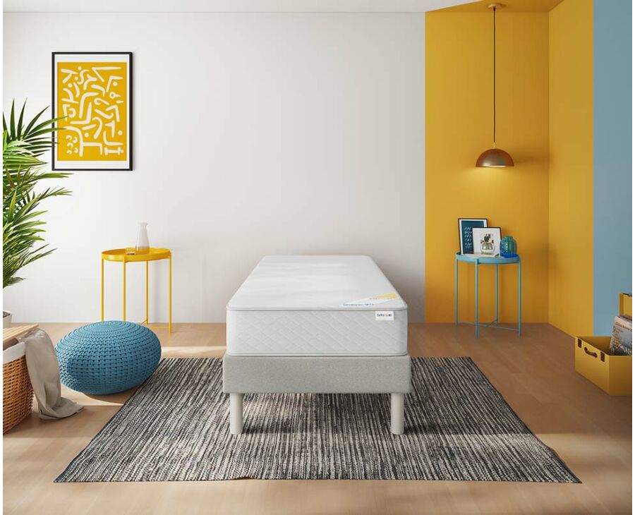 Matelas anti feu mousse haute résilience 7 zones de confort 
