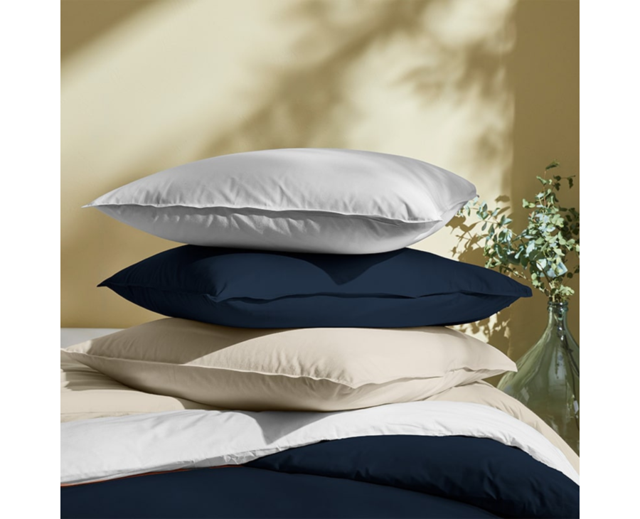 Taie Polyester Douce Taies D'oreiller Satin - Lot De 2, 50x90cm, Soin Peau Et Cheveux Anti Frisottis Nuit