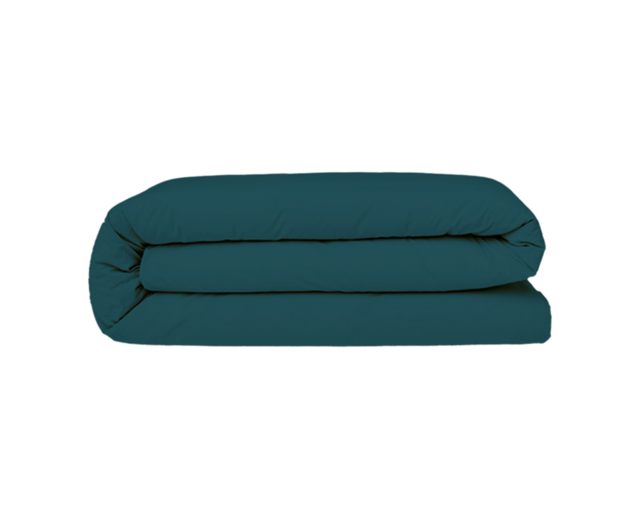Parure De Lit 220x240 Pétrole Adulte 2 Pers - Housse De Couette + 2 Taies 65x65