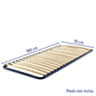 Sommier 20 lattes - 70x190 cm