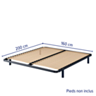 Sommier 20 lattes - 160x200 cm