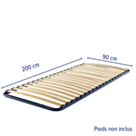 Sommier 20 lattes - 90x200 cm