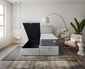 Lit Coffre Cassia Ashgrey - 90x200 cm