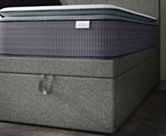Lit Coffre Cassia Gris - 90x200 cm