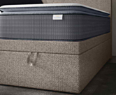 Lit Coffre Cassia Taupe - 90x200 cm