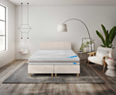 Boxspring Dayton Merlot Ecru - 160x200 cm