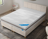 Boxspring Dayton Merlot Ecru - 90x200 cm