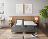 Boxspring Eton Electrique Cabernet Anthracite - 90x190 cm