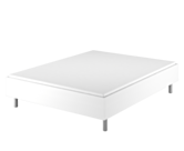 Lit German Confort Blanc - 160x200 cm