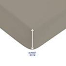 Drap-housse Coton Vison Bonnet 30 - 160x200 cm