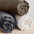 Drap-housse Coton Taupe Bonnet 30 - 90x200 cm