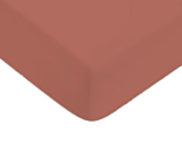 Drap-housse Coton Terracotta Bonnet 30 - 200x200 cm