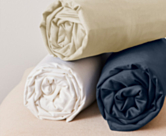 Drap-housse Satin Blanc Bonnet 35 - 140x190 cm