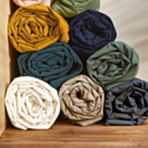 Drap-housse Coton Petrole Bonnet 30 - 80x200 cm