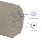 Drap-housse Coton Vison Bonnet 25 - 160x200 cm