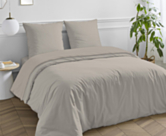 Drap-housse satin Beige Bonnet 35 - 140x200 cm