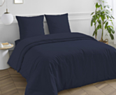 Drap-housse Satin Marine Bonnet 35 - 160x200 cm