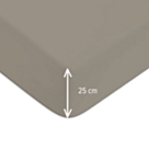Drap-housse Coton Vison Bonnet 25 - 200x200 cm