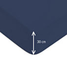 Drap-housse Coton Bleu Bonnet 30 - 120x200 cm