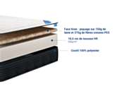 Matelas 80x200 à mousse à haute résilience 