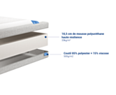 Matelas au confort équilibré Goyave 140x200 cm 
