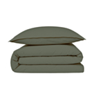 Housse de couette Coton Kaki - 140x200 cm