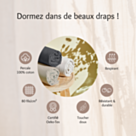 Drap-housse Percale Blanc Bonnet 35 - 140x200 cm