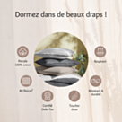 Taie d'oreiller percale Gris Fonce - 50x70 cm