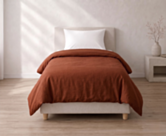 Ambiance housse de couette percale Henna - 140X200 cm